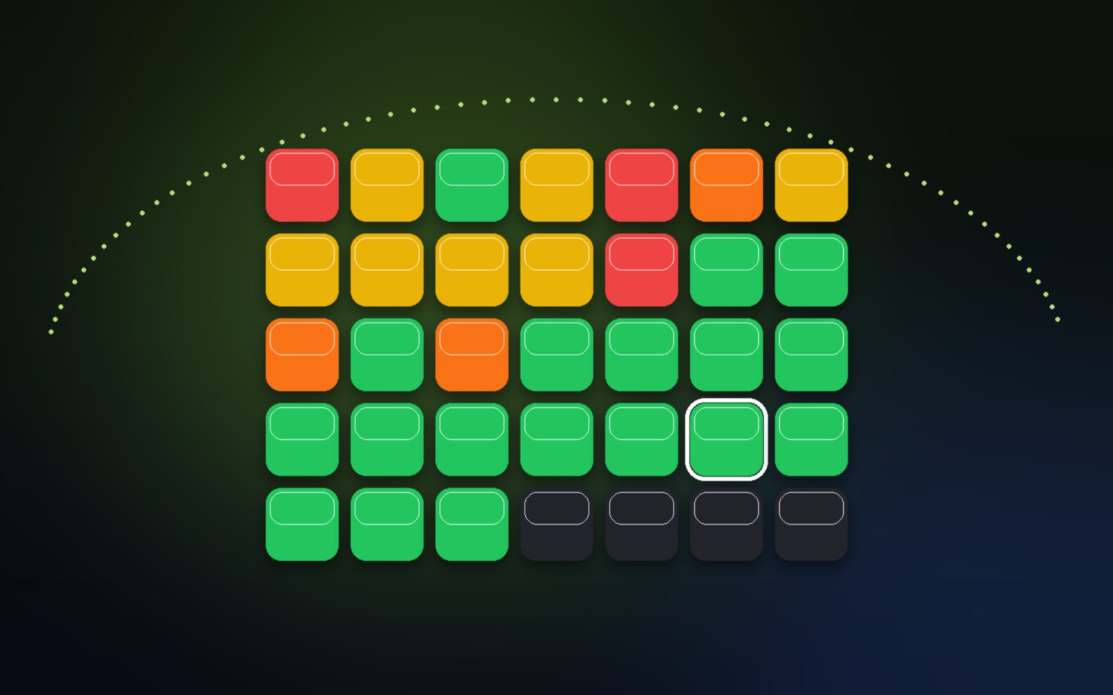 Habit Correction: a colour calendar of good and bad days